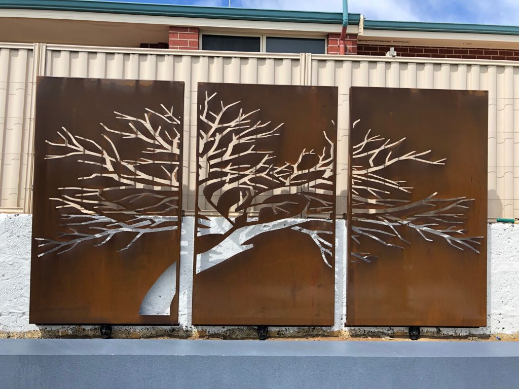 Customized tree metal sheet art